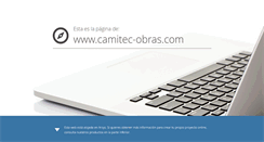 Desktop Screenshot of camitec-obras.com